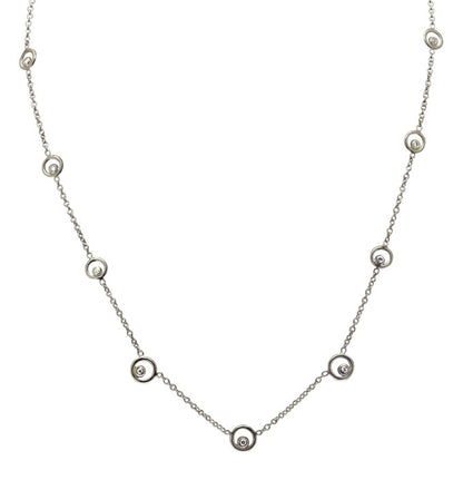 Karma Chain- 14K Gold with Ripples of Diamonds